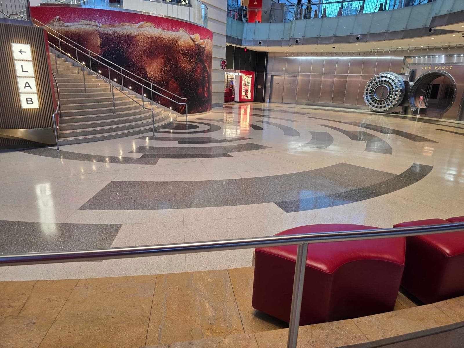 World of Coca-Cola terrazzo floors maintained by Millennium Facility Services